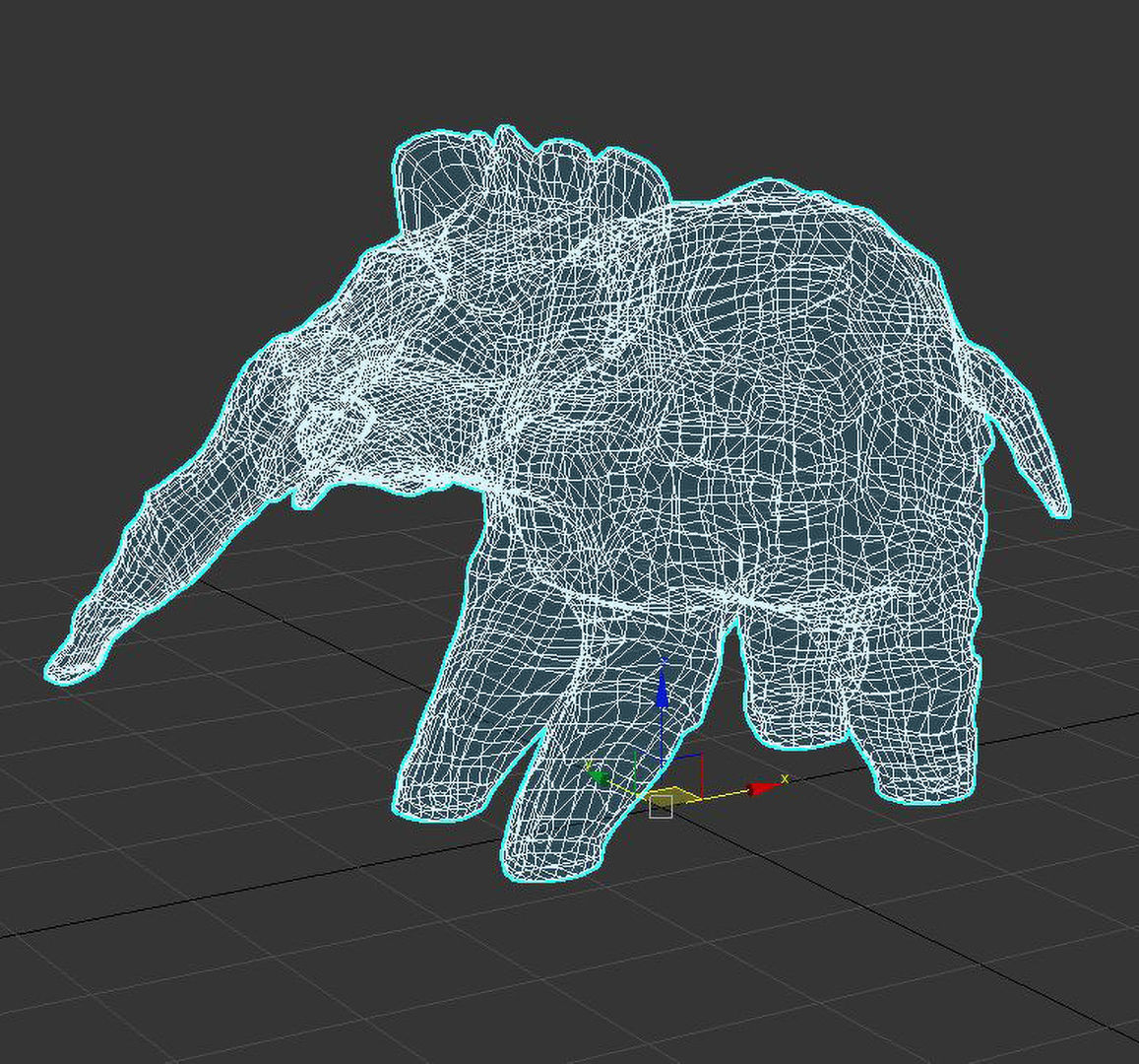 Elephant design object 3D model_13