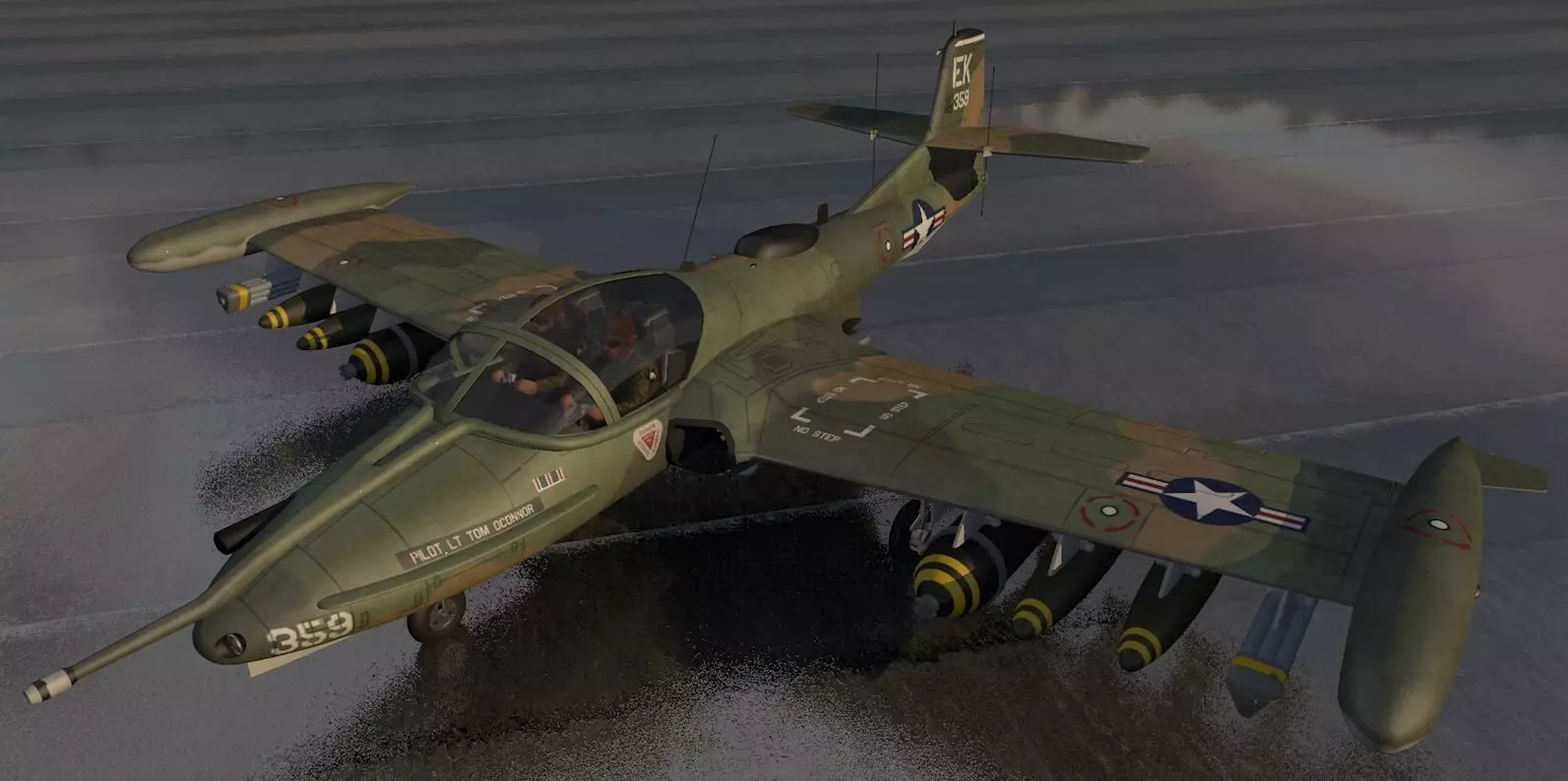 Cessna A-37B Dragonfly 3D model_0