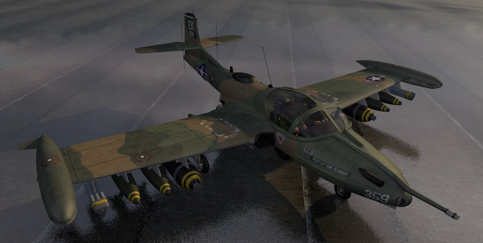 Cessna A-37B Dragonfly 3D model_5