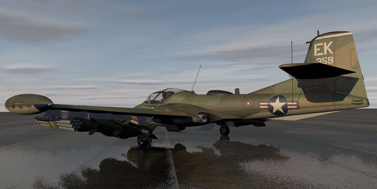 Cessna A-37B Dragonfly 3D model_6