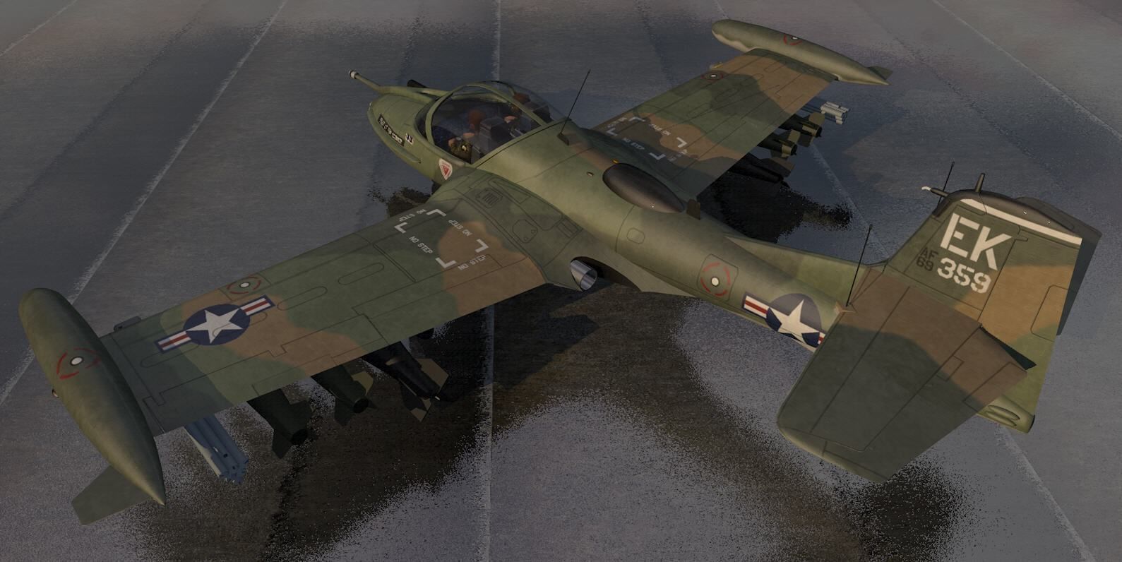 Cessna A-37B Dragonfly 3D model_1