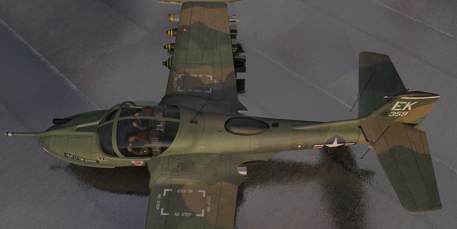 Cessna A-37B Dragonfly 3D model_3