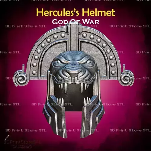Hercules Helmet Cosplay God of War - STL File 3D print model