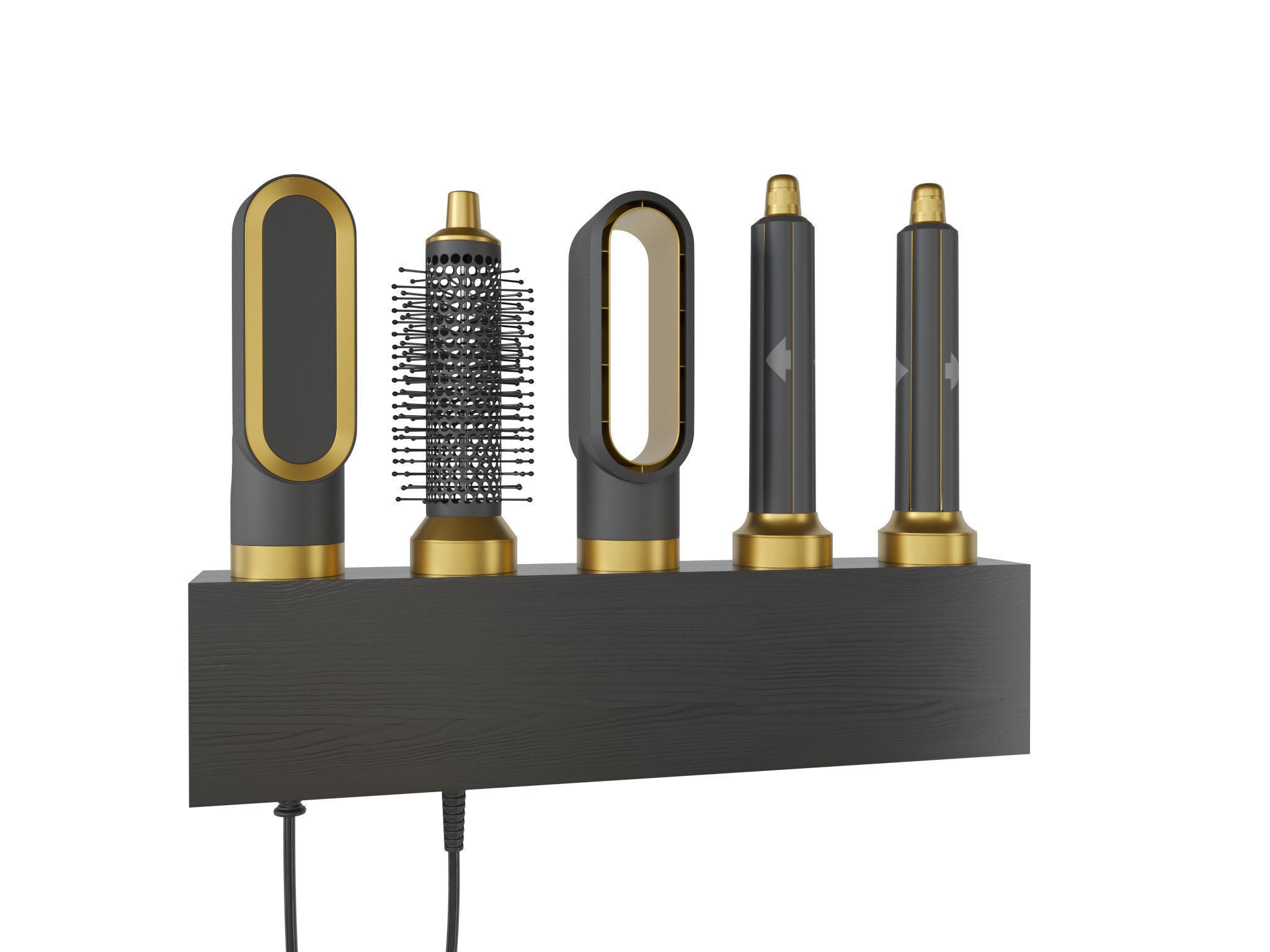 electrical hairdryer and styler  3D model_7