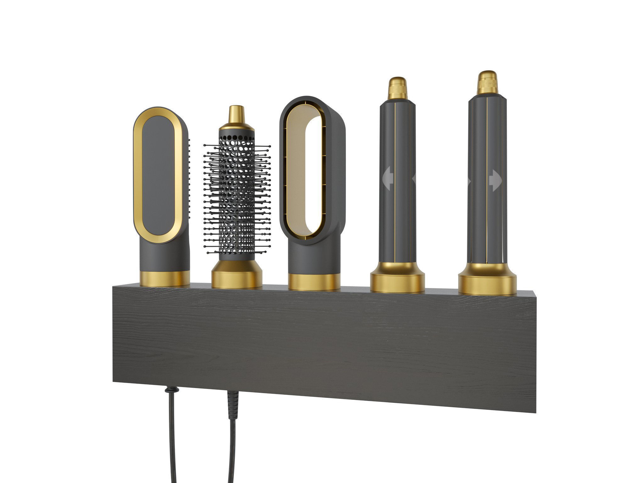 electrical hairdryer and styler  3D model_8