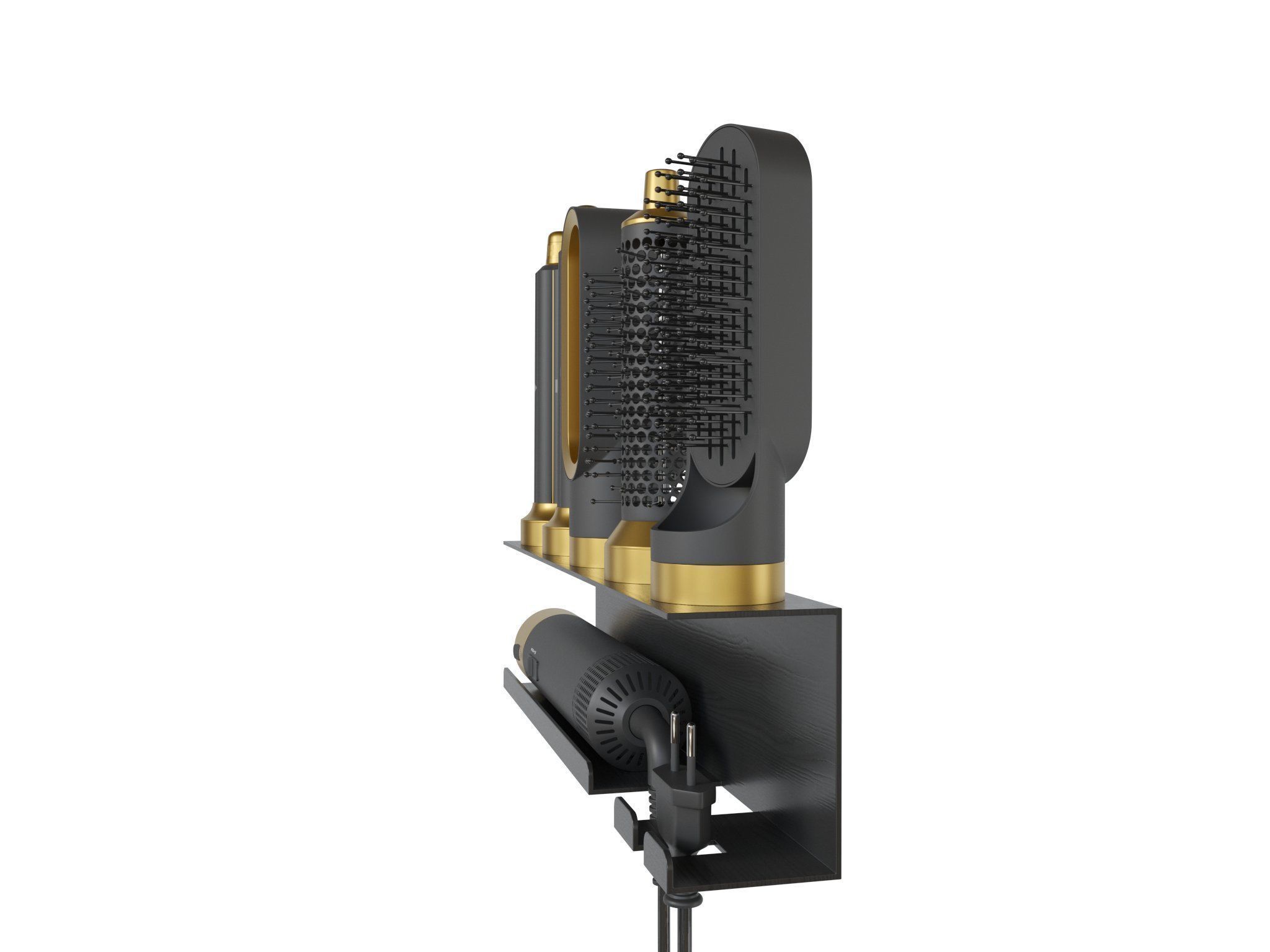 electrical hairdryer and styler  3D model_4