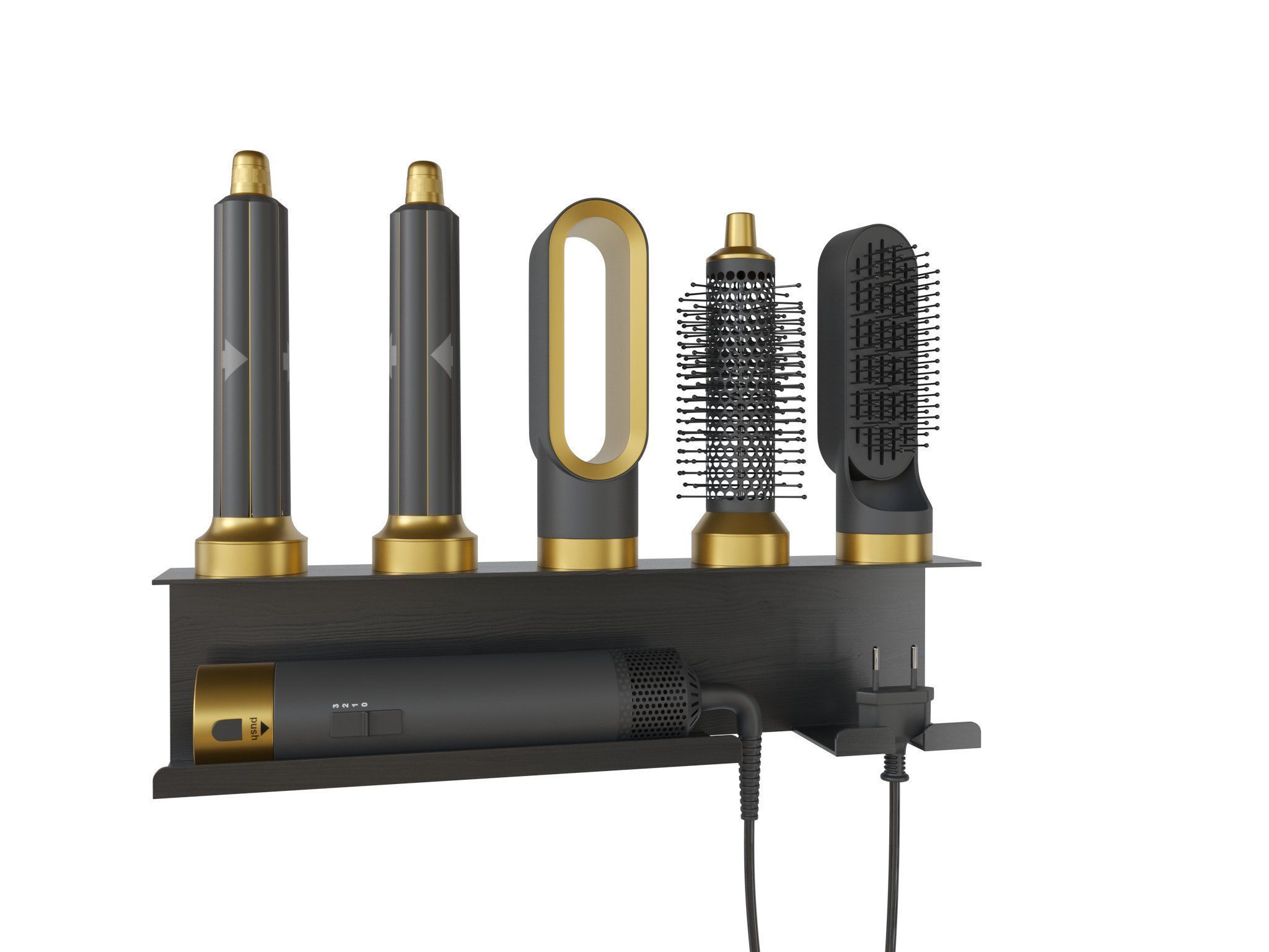 electrical hairdryer and styler  3D model_13