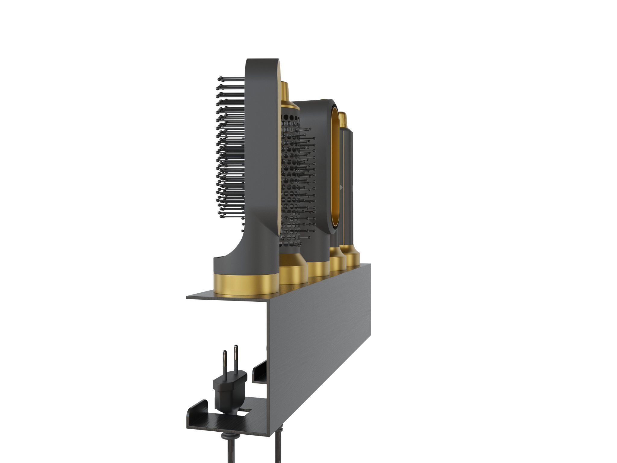 electrical hairdryer and styler  3D model_5