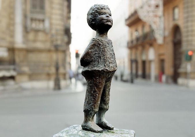 Boy Statue 3D model