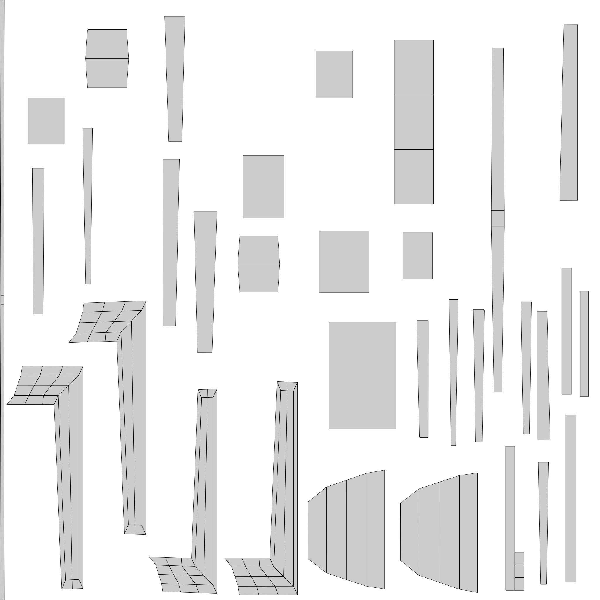 Dinner fork in metal material  wooden handle real dimension  Low-poly 3D model_20