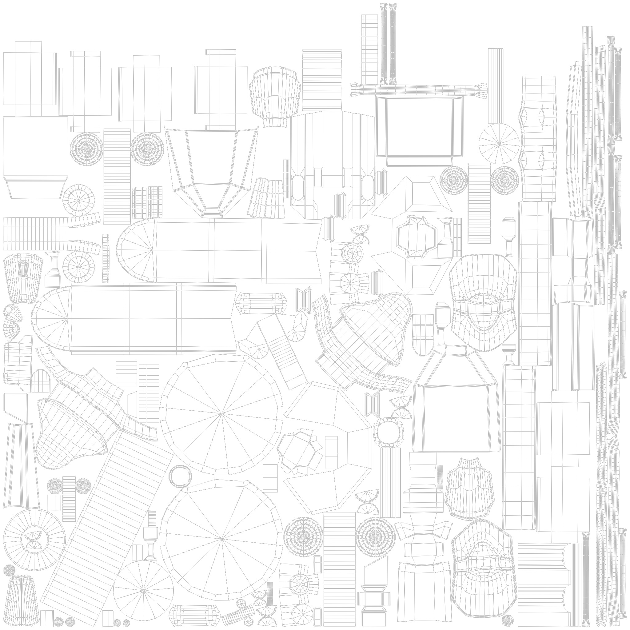 Mecha Spider robot Low-poly 3D model_6