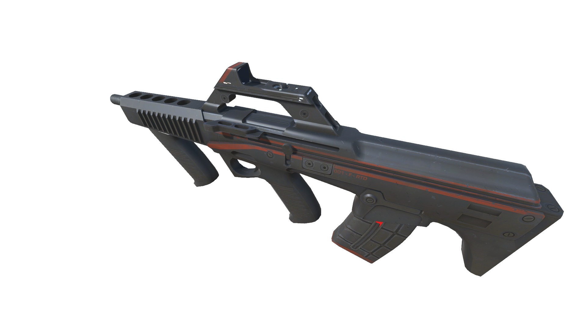 53-Fazertron-gun model 3d game ready model Low-poly 3D model Low-poly 3D model_5