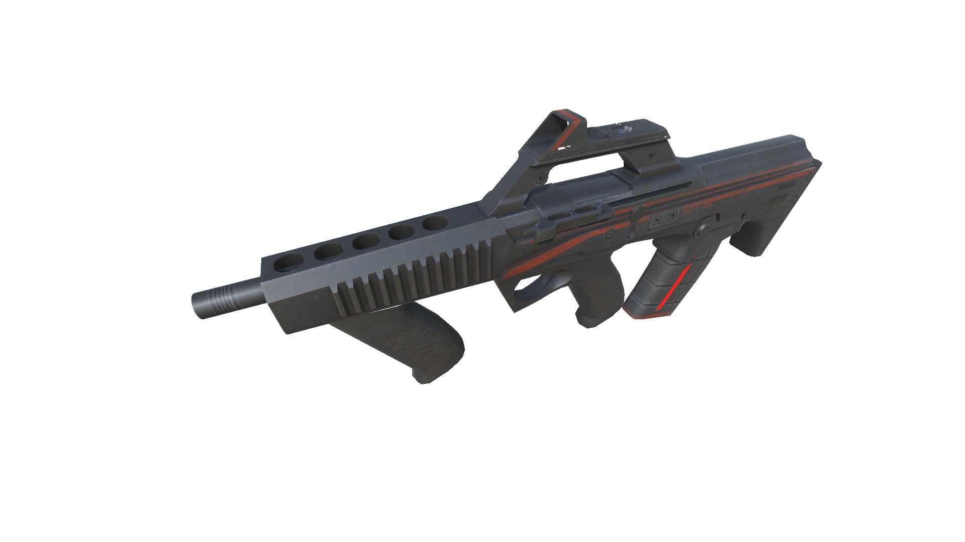 53-Fazertron-gun model 3d game ready model Low-poly 3D model Low-poly 3D model_2