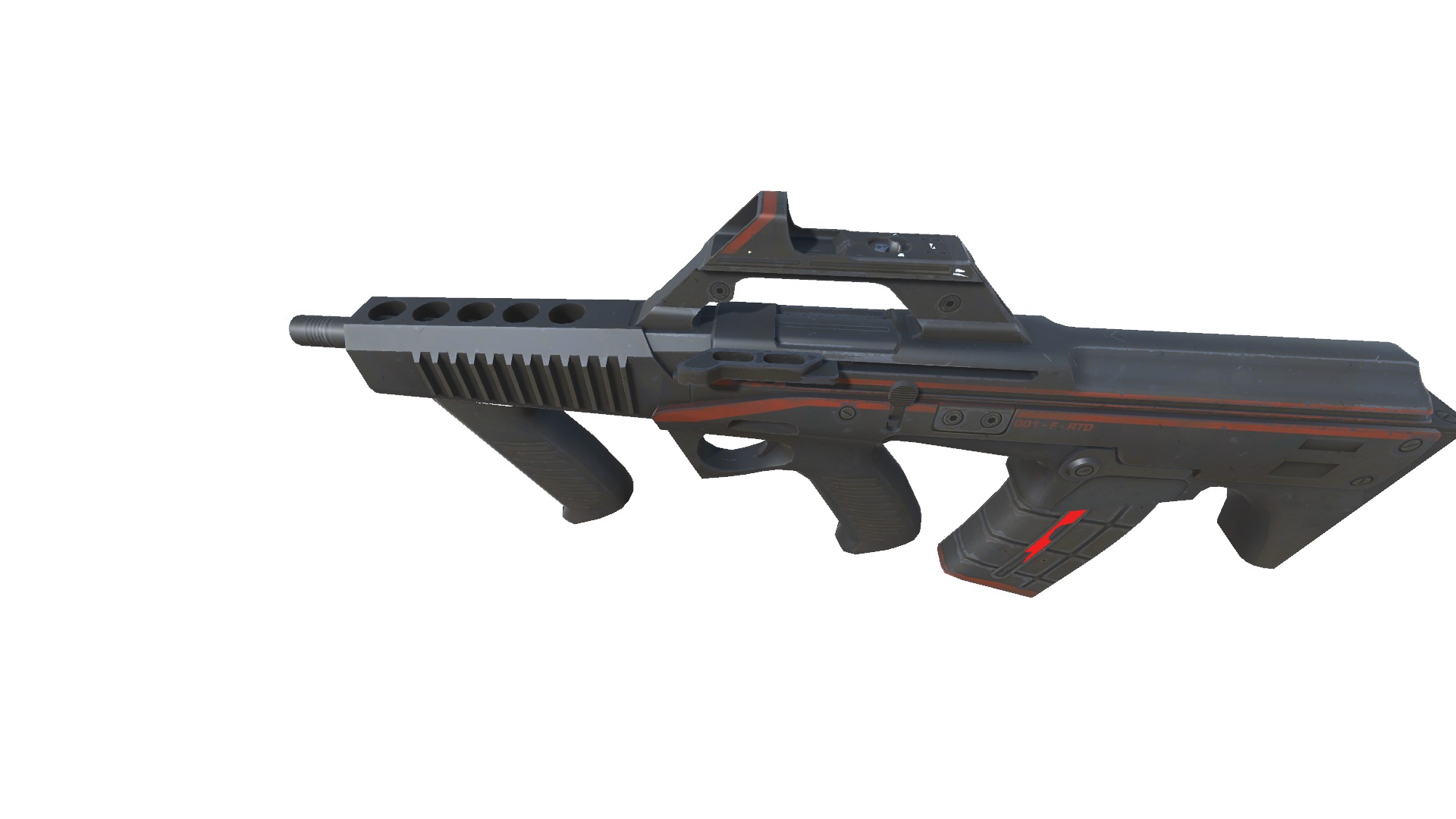 53-Fazertron-gun model 3d game ready model Low-poly 3D model Low-poly 3D model_4