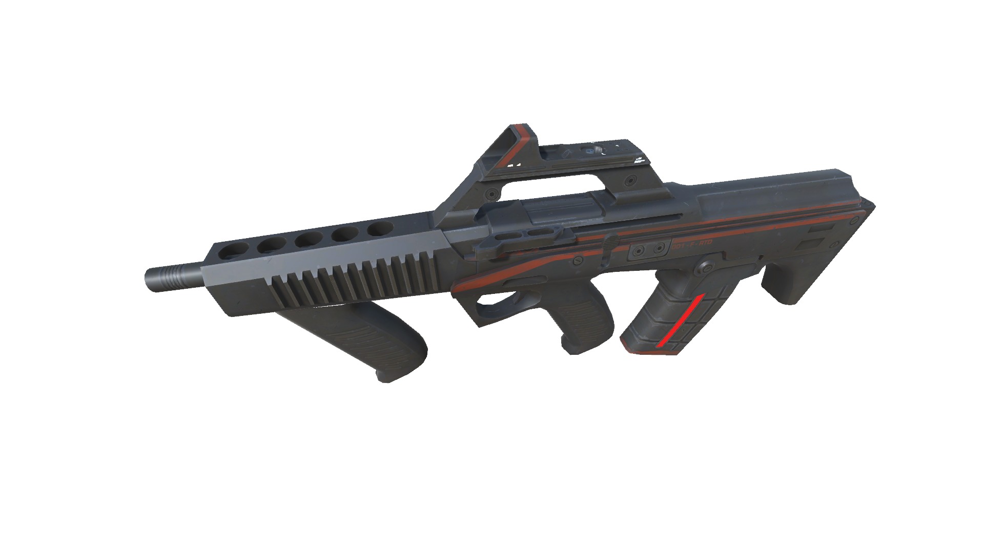 53-Fazertron-gun model 3d game ready model Low-poly 3D model Low-poly 3D model_3