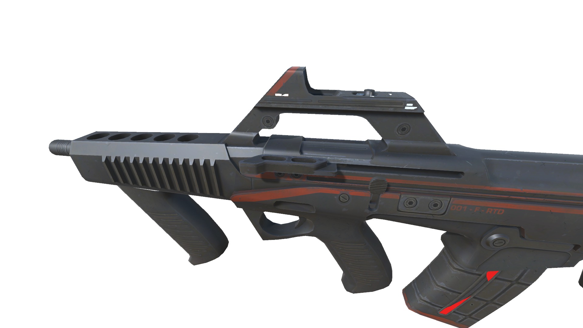53-Fazertron-gun model 3d game ready model Low-poly 3D model Low-poly 3D model_13