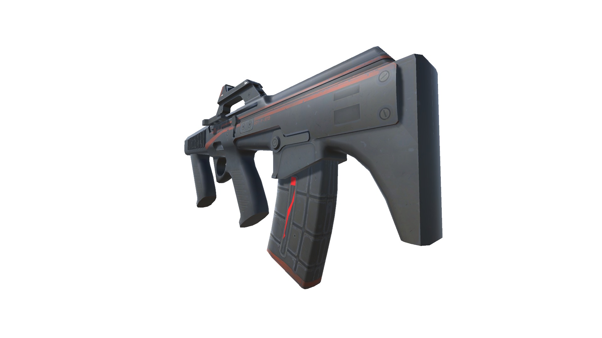 53-Fazertron-gun model 3d game ready model Low-poly 3D model Low-poly 3D model_9