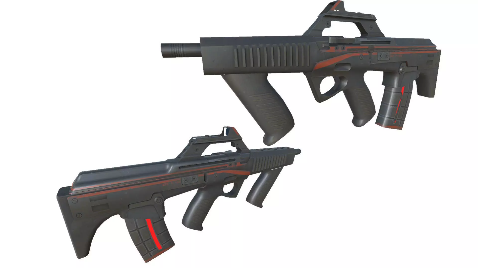 53-Fazertron-gun model 3d game ready model Low-poly 3D model Low-poly 3D model_0