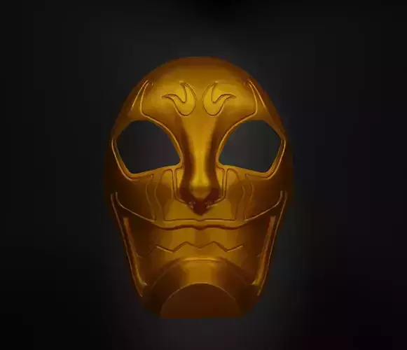 Owerlord Face Mask Skull Prom Helloween Face Mask 3D print model