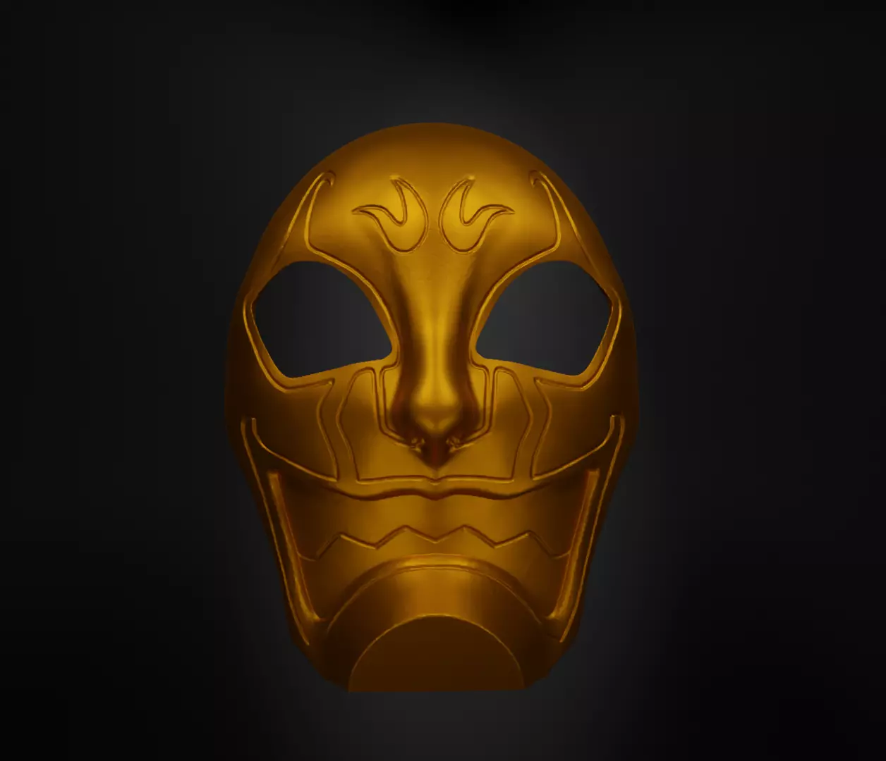 Owerlord Face Mask Skull Prom Helloween Face Mask 3D print model