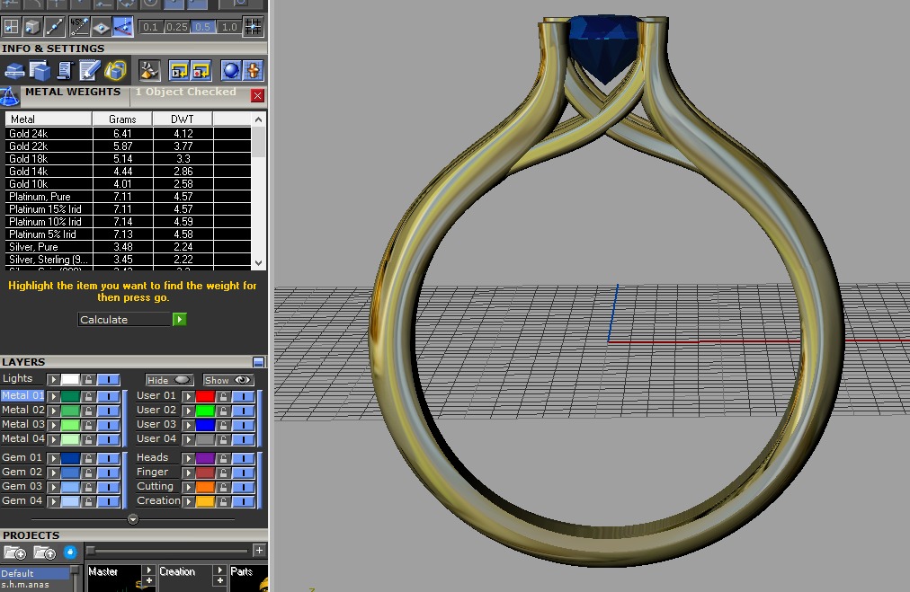 solitaire diamond ring 3D print model_6