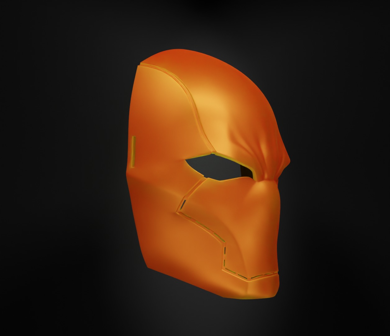 Redhood Face Mask Skull Prom Helloween Face Mask 3D print model_26