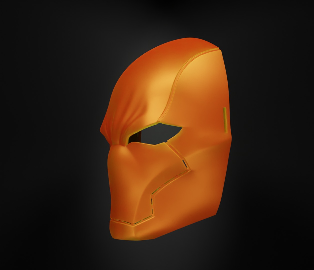 Redhood Face Mask Skull Prom Helloween Face Mask 3D print model_32