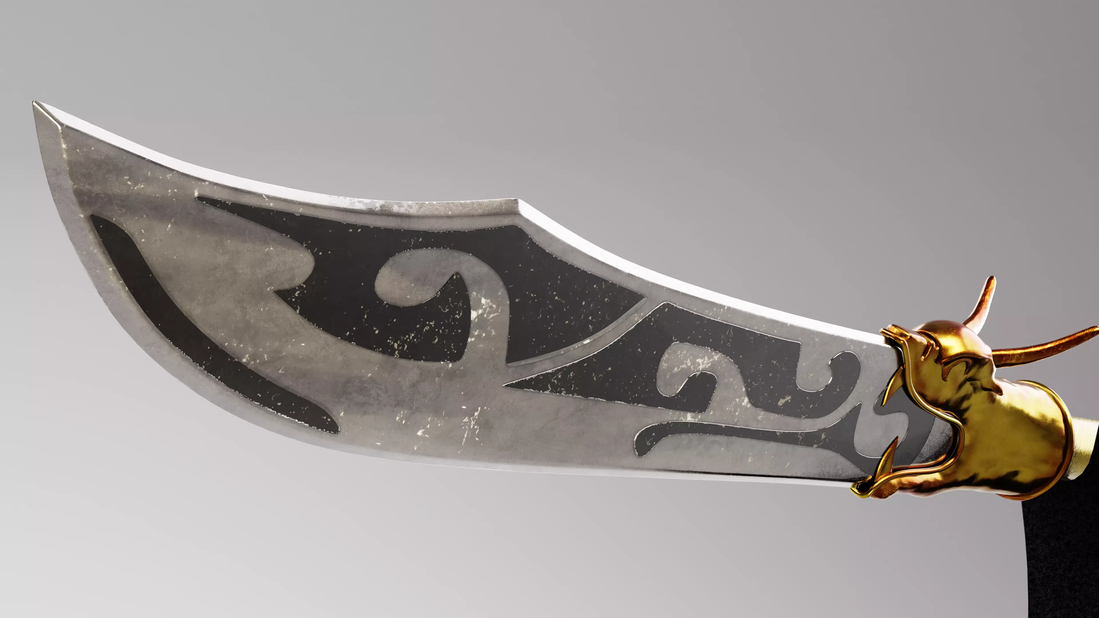 Spear - Ancient Chinese Weapon Low-poly 3D model_22