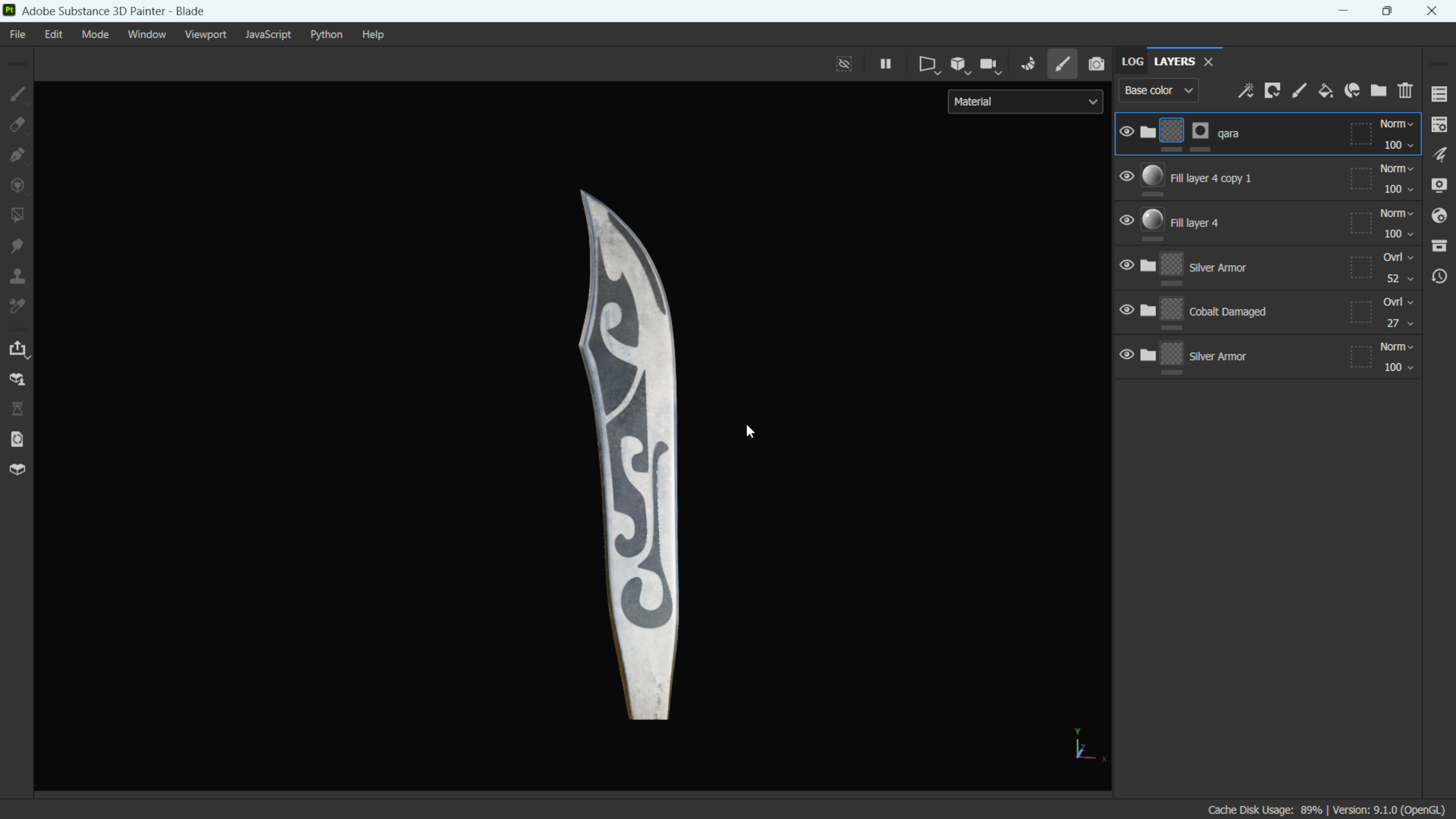 Spear - Ancient Chinese Weapon Low-poly 3D model_13