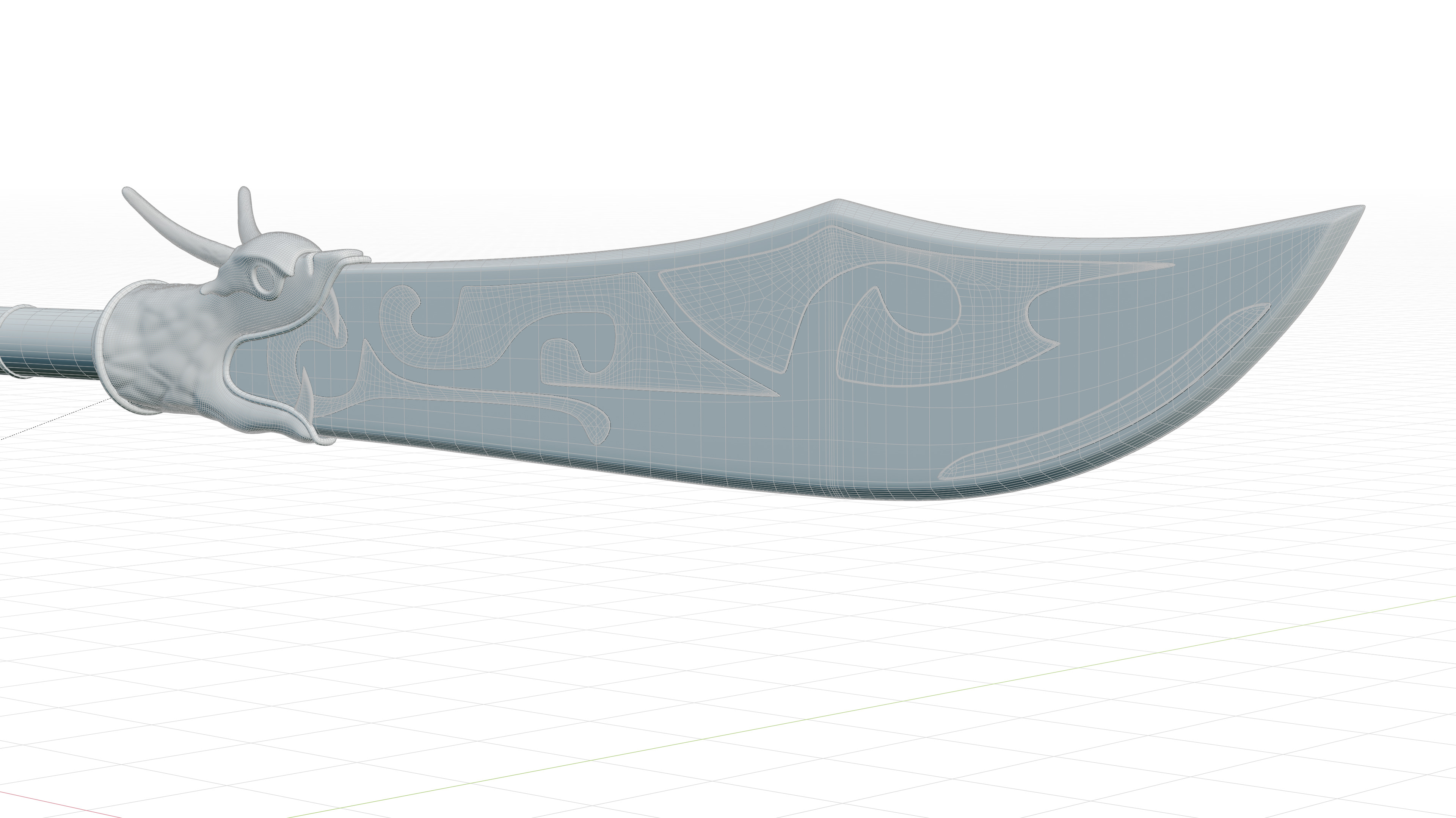 Spear - Ancient Chinese Weapon Low-poly 3D model_18