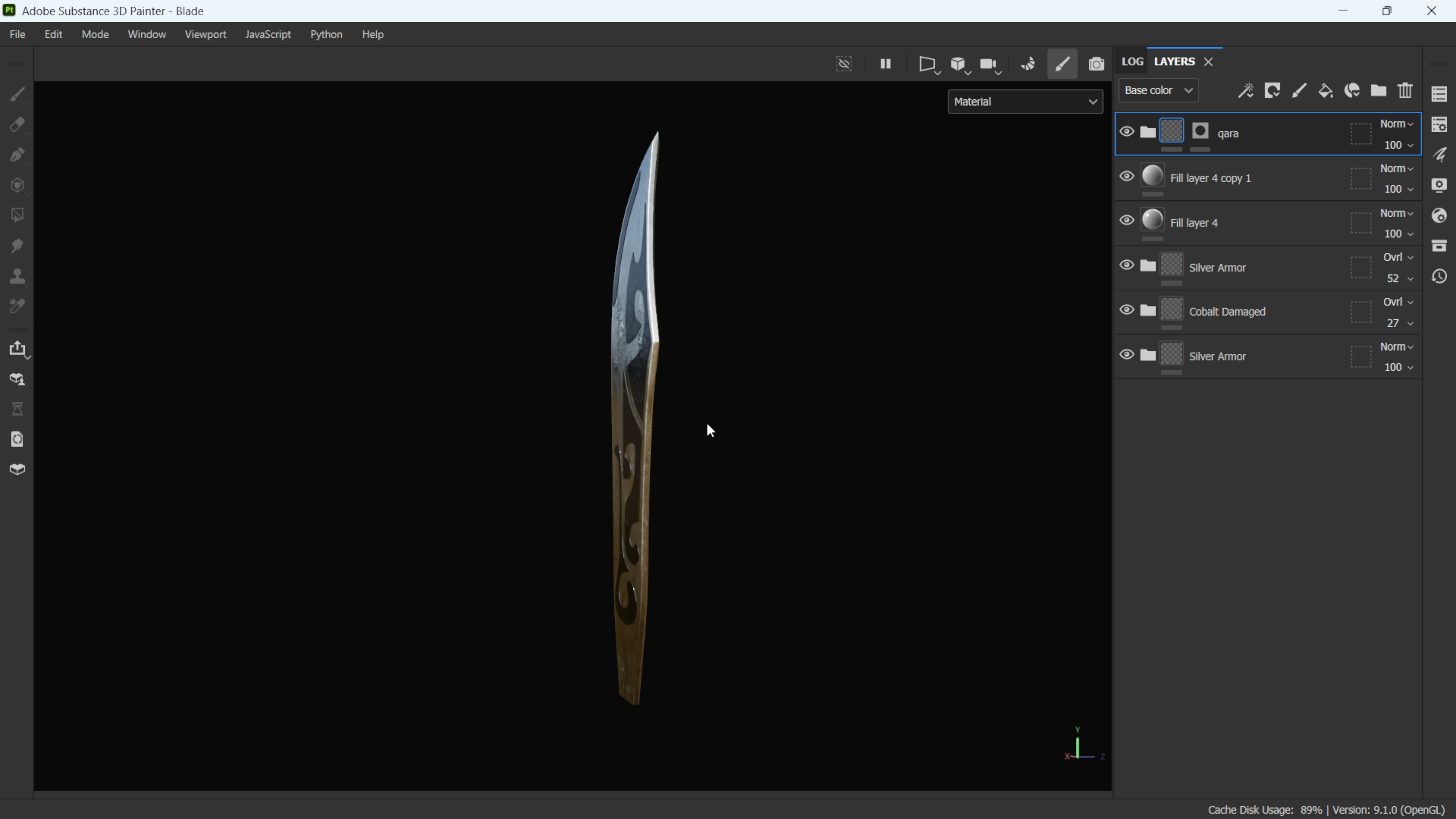 Spear - Ancient Chinese Weapon Low-poly 3D model_14