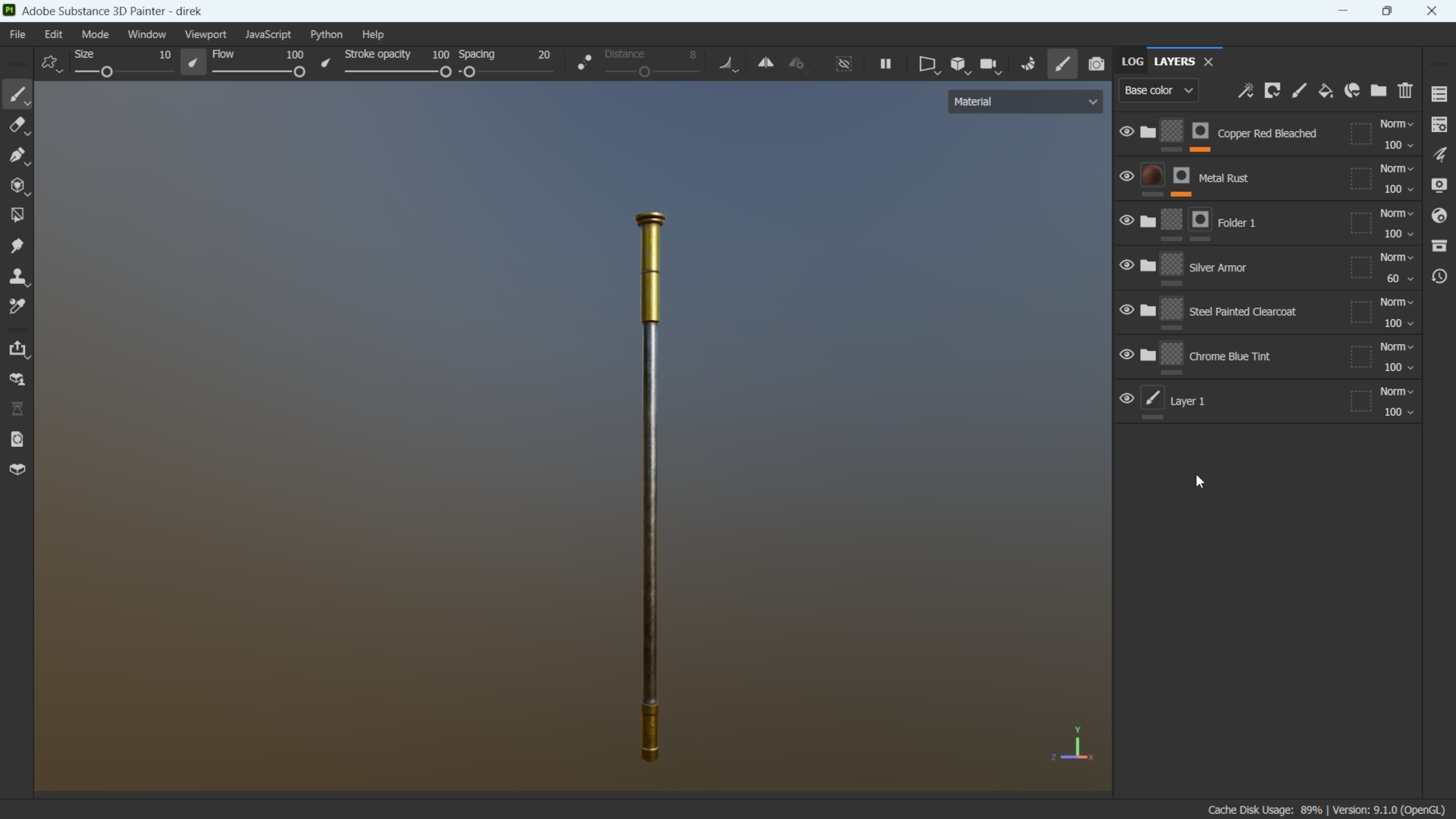 Spear - Ancient Chinese Weapon Low-poly 3D model_11