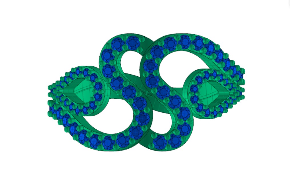 CURVY RING 3D print model_3