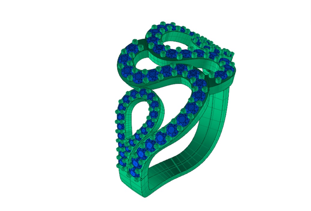 CURVY RING 3D print model_6
