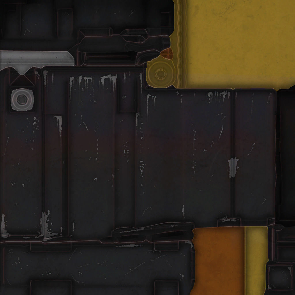 54-Fel-ix-gun model 3d game ready model Low-poly 3D model Low-poly 3D model_31