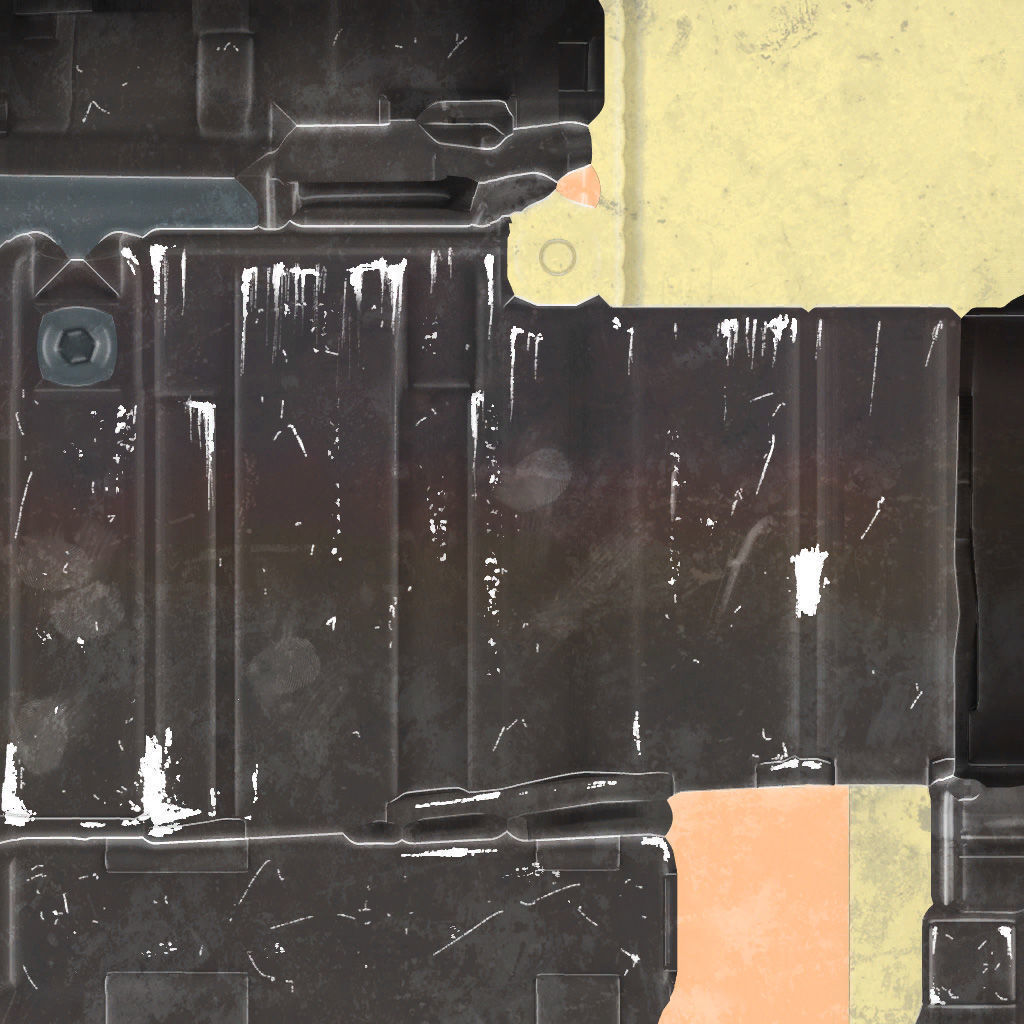 54-Fel-ix-gun model 3d game ready model Low-poly 3D model Low-poly 3D model_26