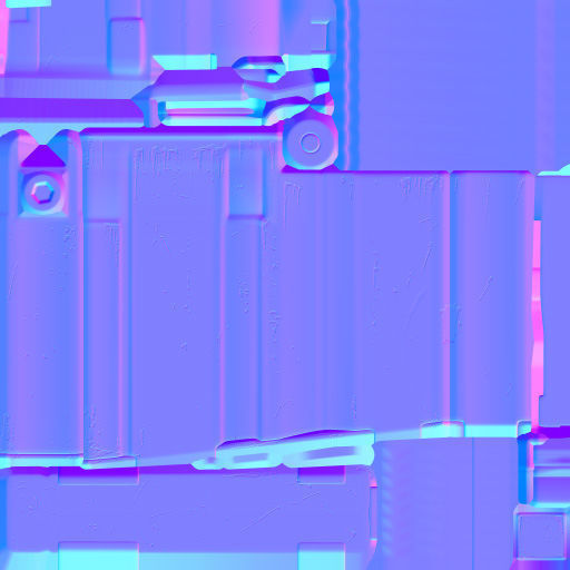 54-Fel-ix-gun model 3d game ready model Low-poly 3D model Low-poly 3D model_27