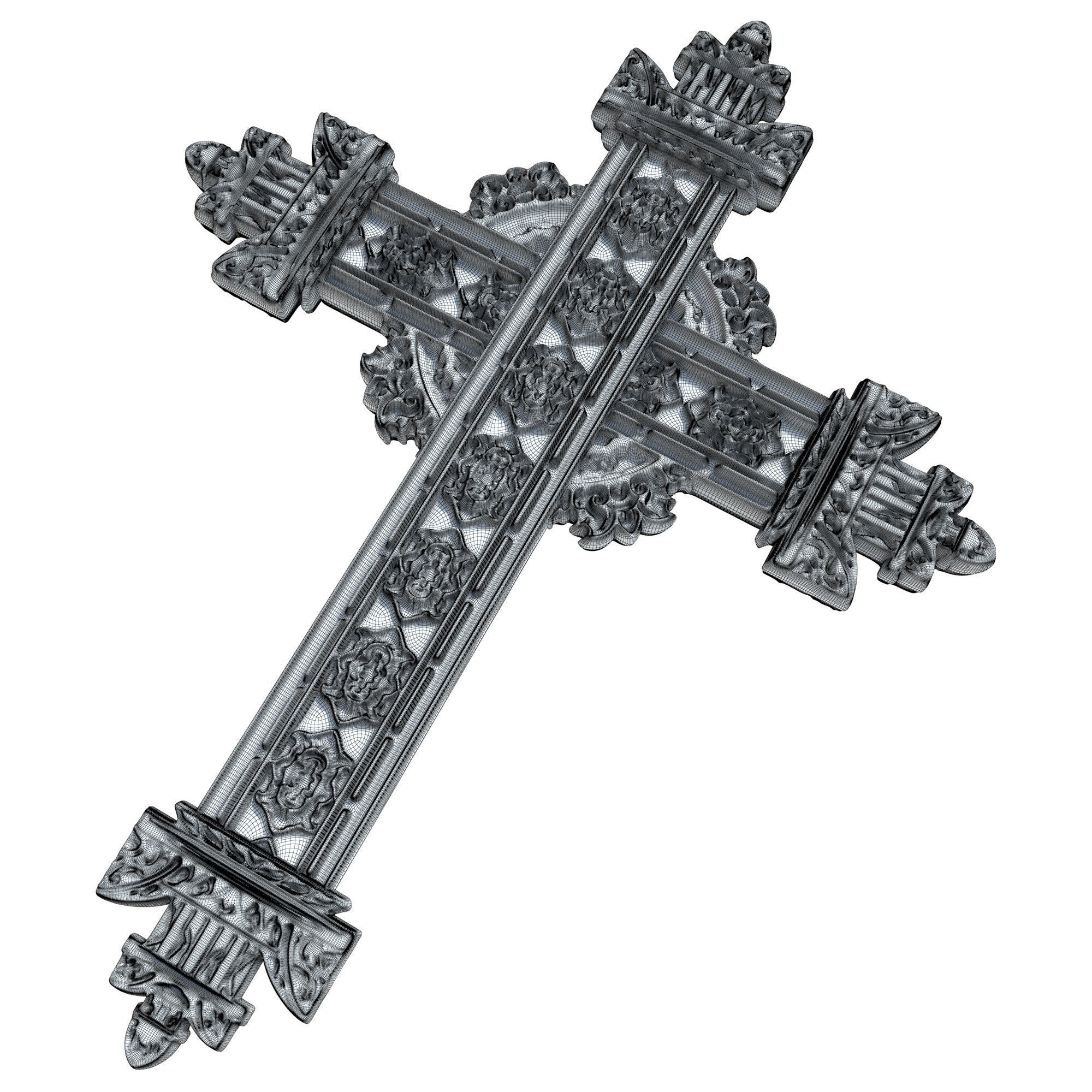 5 Christian cross V 06 3D model_9
