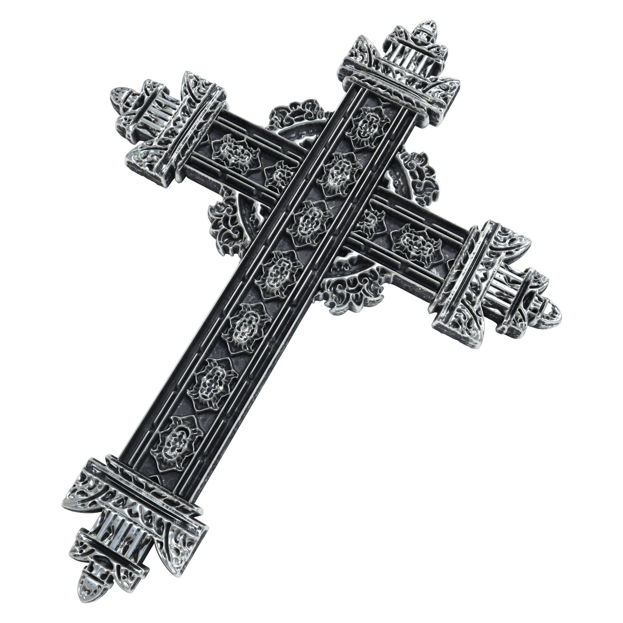5 Christian cross V 06 3D model_3