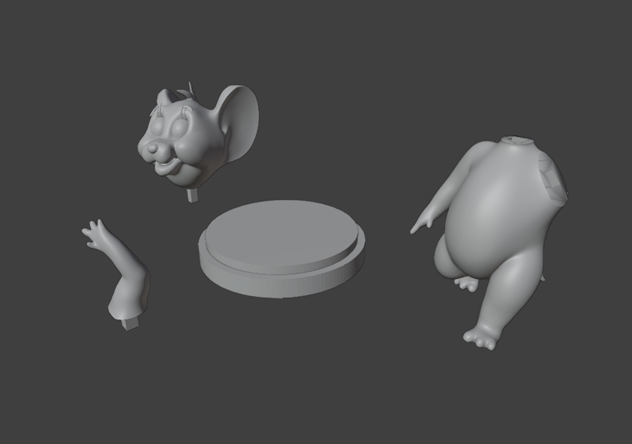 MOUSE goodbye Pinrt 3D 3D print model_3