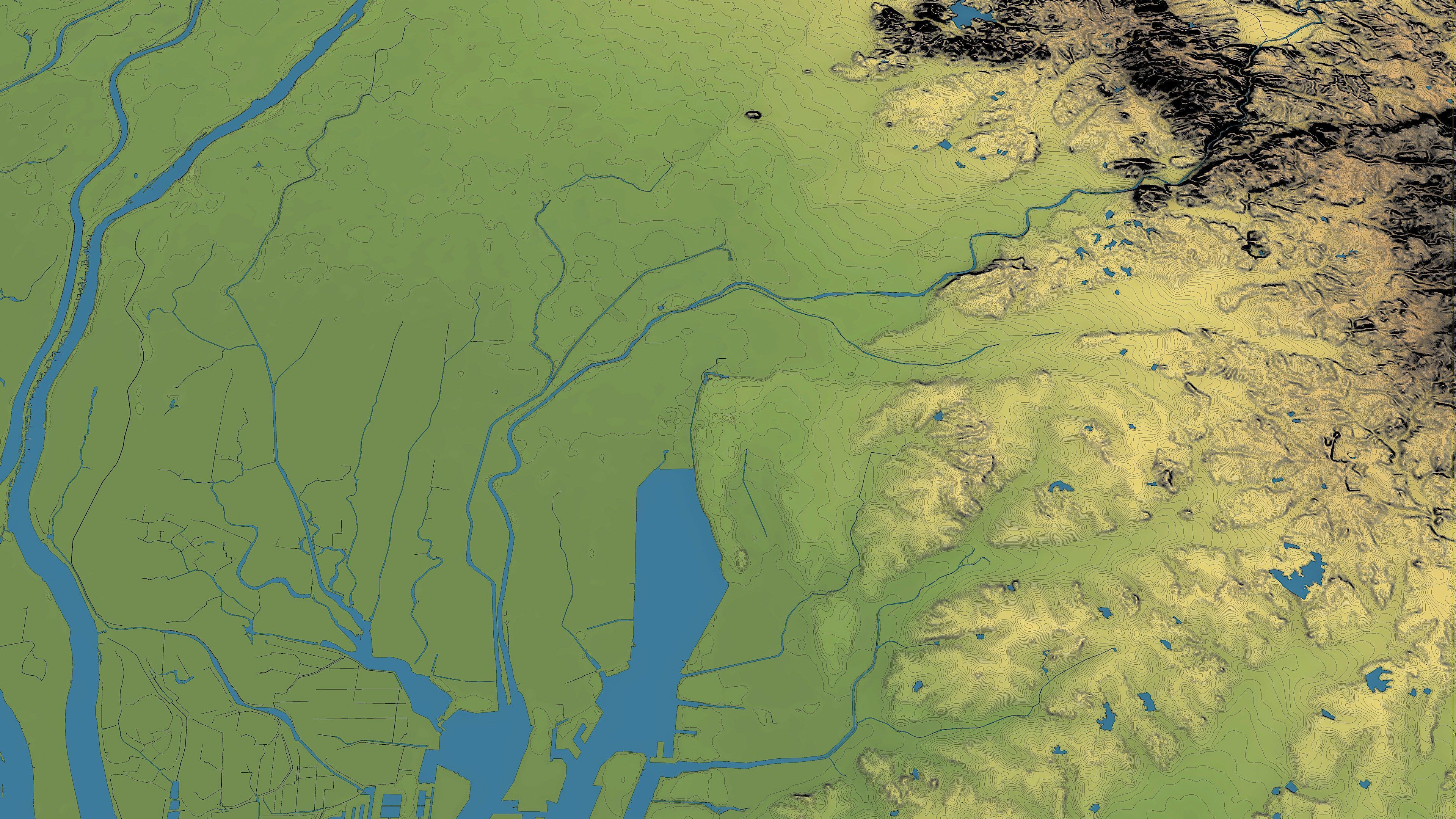 Nagoya - Topography Terrain Low-poly 3D model_18