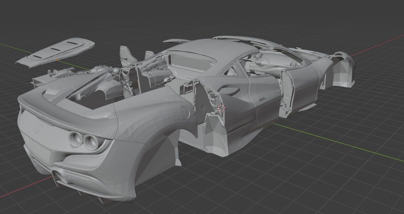 Ferrari F8 Tributo 3D print model_5