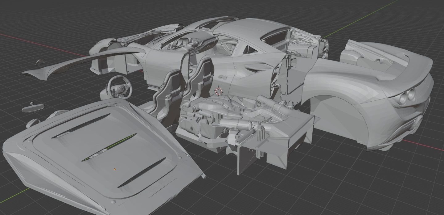 Ferrari F8 Tributo 3D print model_6