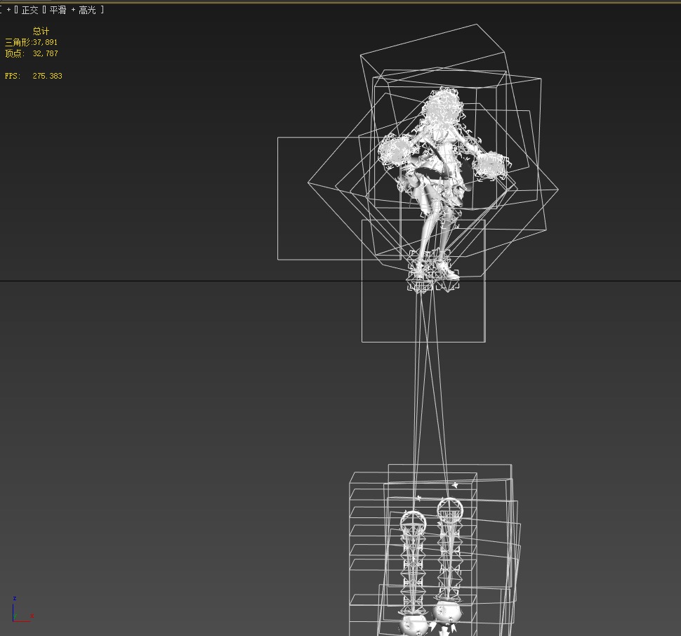 Bride wedding dress 3D model_15