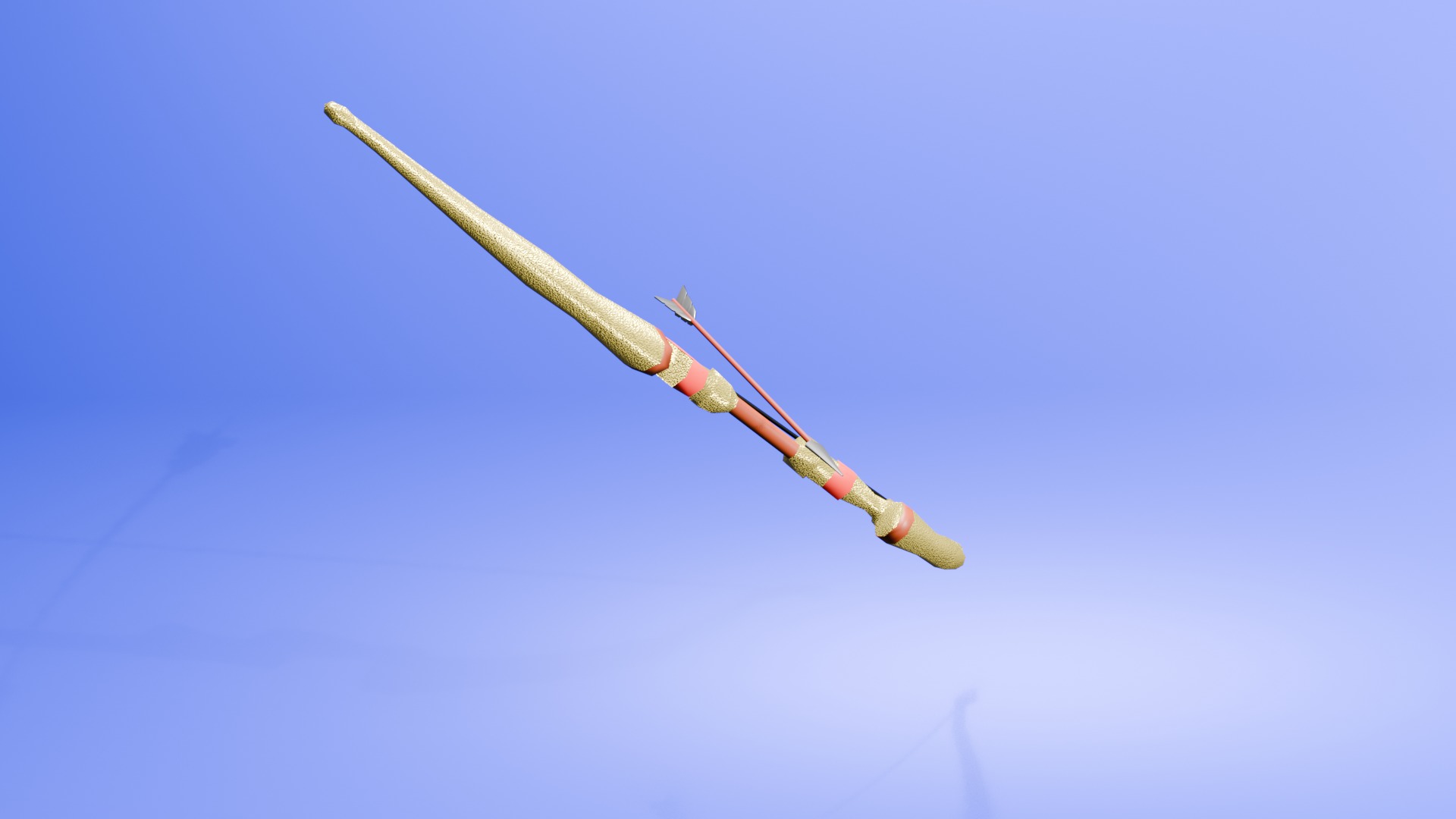 3D Model of a Bow and Arrow Set 3D model_1