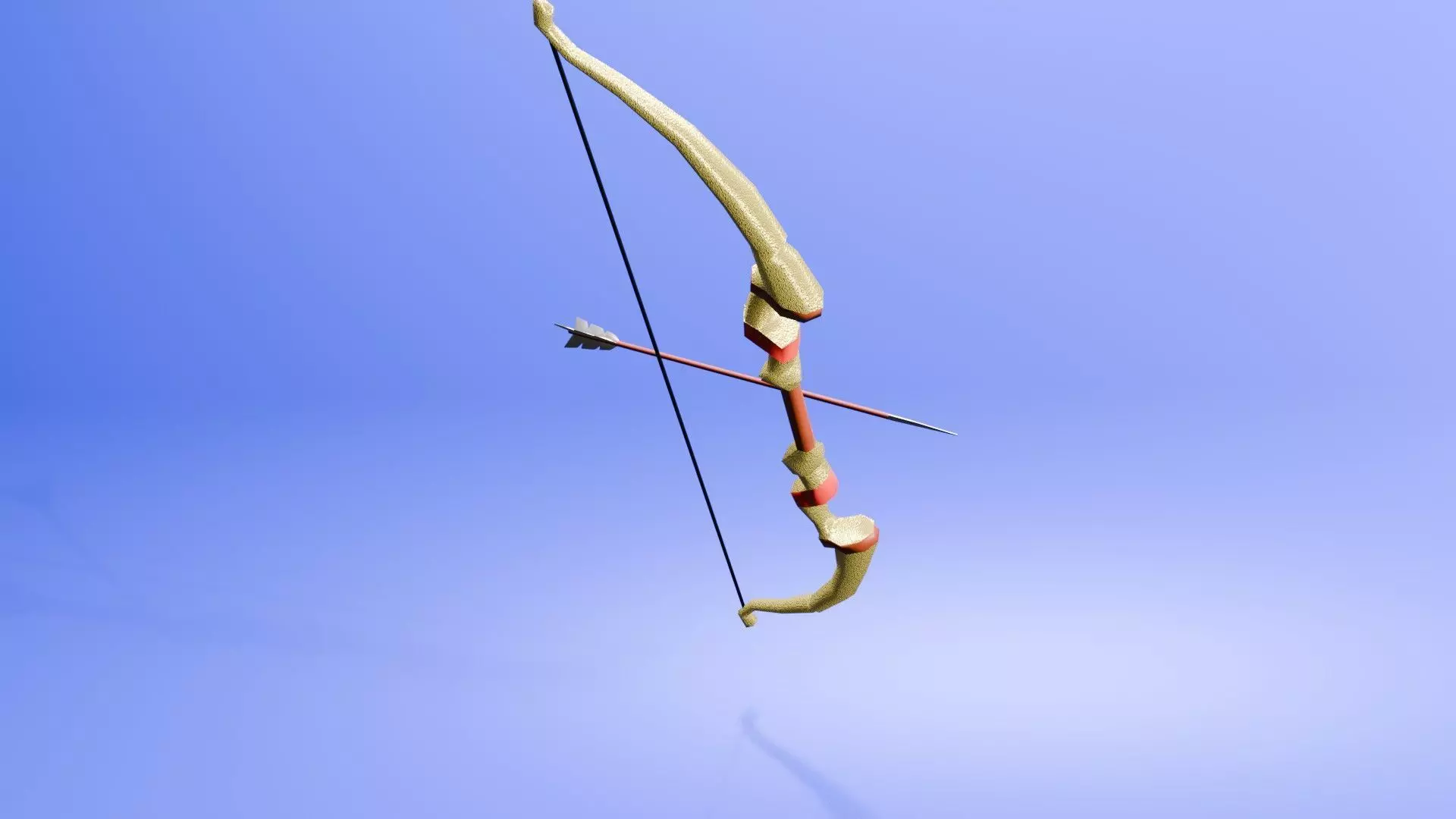 3D Model of a Bow and Arrow Set 3D model_0