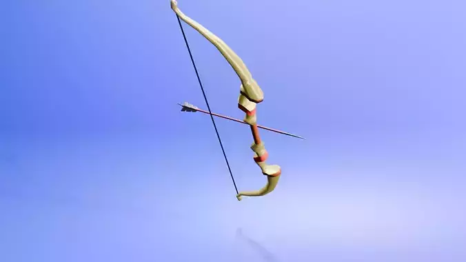 3D Model of a Bow and Arrow Set