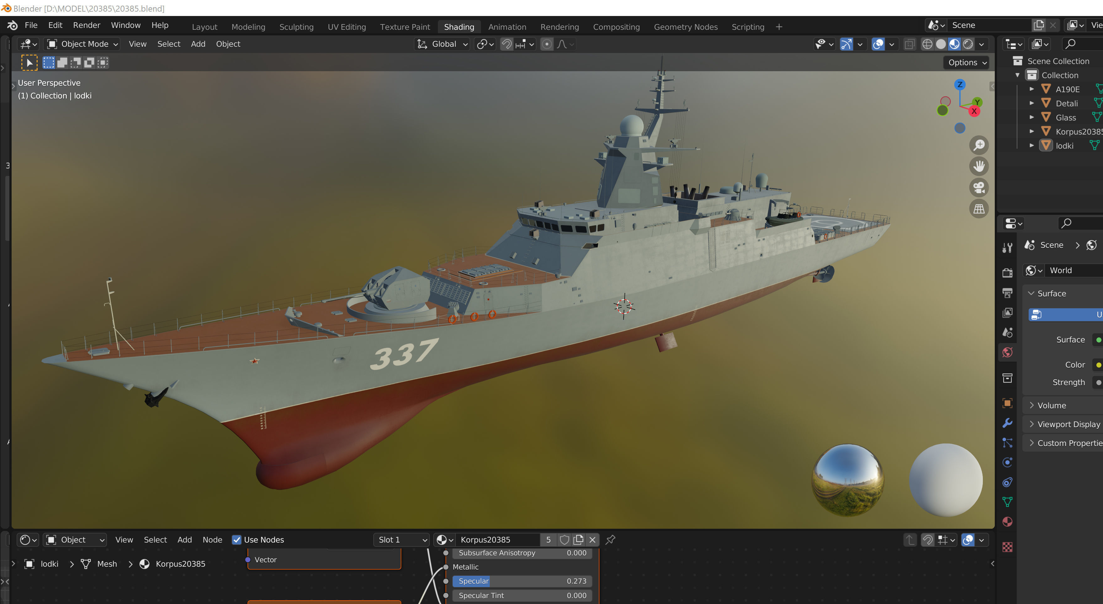 20385 project Gremyashchiy class corvette 3D model_15