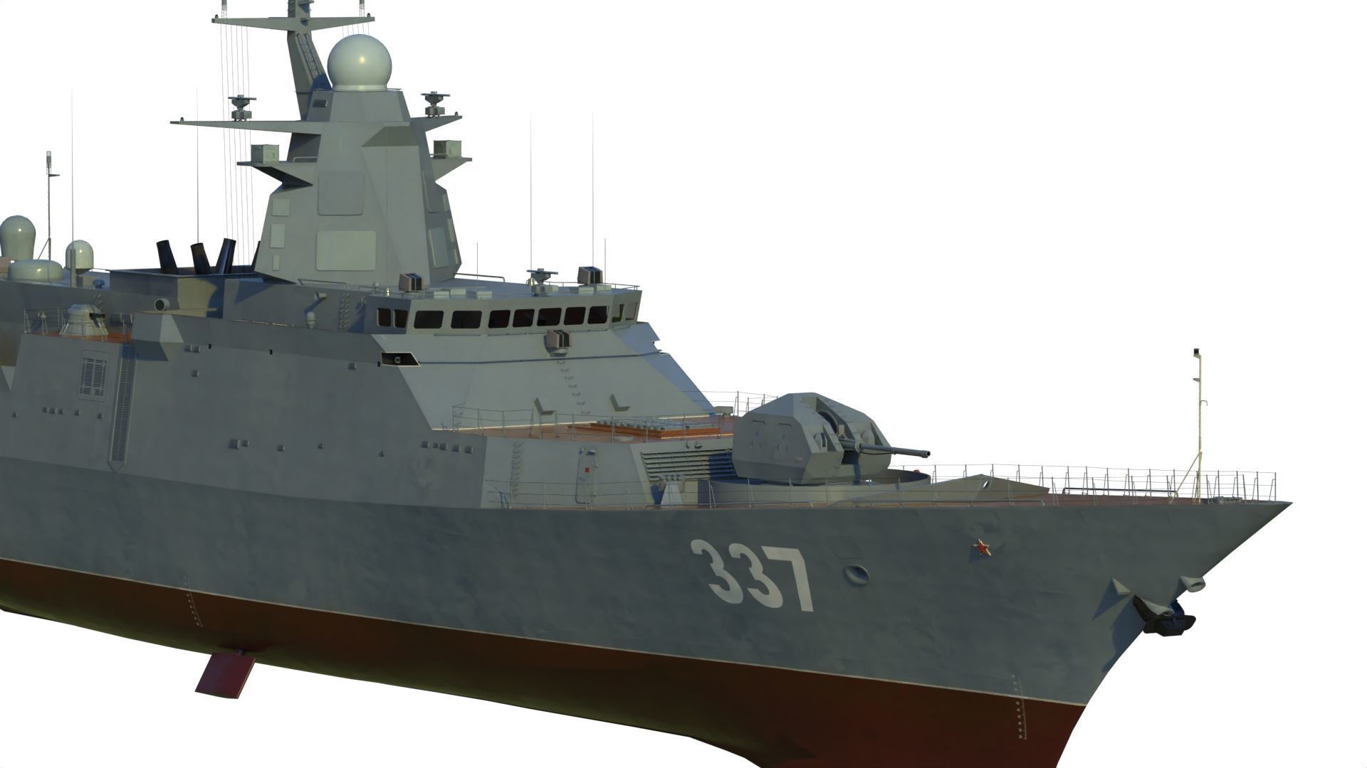 20385 project Gremyashchiy class corvette 3D model_2