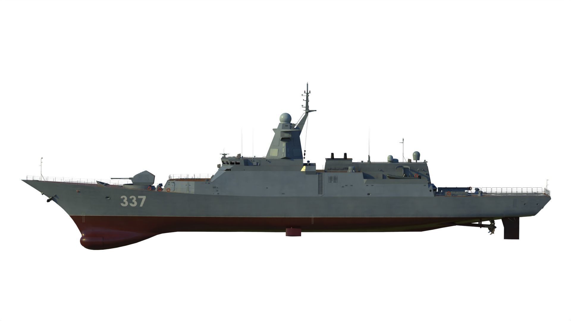20385 project Gremyashchiy class corvette 3D model_4